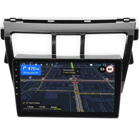 Штатная магнитола OEM RK9-403 для Toyota Belta, Vios, Yaris sedan 2005-2012 (черная, глянцевая) на Android 10 (CarPlay, AHD, 1/32)