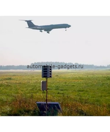 Биоакустический отпугиватель птиц "Mega Blaster PRO" с 20 выносными динамиками и солнечной панелью