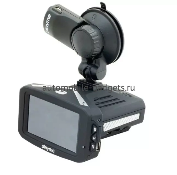 Автомобильный адаптер для видеорегистраторов PlayMe AT1U micro USB (2000mA)