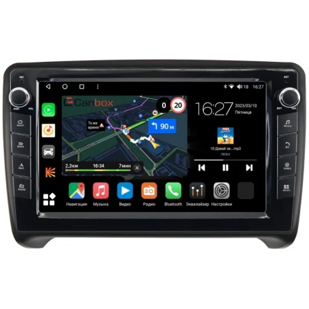Штатная магнитола Canbox M-Line 7821-9202 для Audi TT (8J) 2006-2014 на Android 10 (4G-SIM, 2/32, DSP, IPS) С крутилками