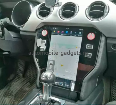 Carmedia ZF-1256-Q6 ("Тесла-стиль") штатная магнитола для Ford Mustang 2013-2022 на Android 11 c 8GB, DSP, 4G