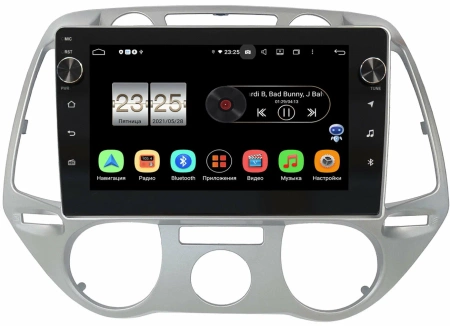 Штатная магнитола Hyundai i20 2008-2012 (без климат-контроля) OEM BPX609-1397 на Android 10 (4/64, DSP, IPS, с крутилками)