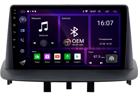 Штатная магнитола Renault Fluence, Megane 3 2008-2016 OEM RK9-2264 на Android 10 (CarPlay, AHD, 1/32)