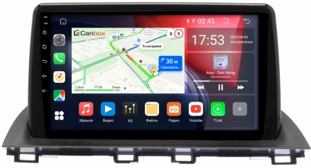 Штатная магнитола Mazda 3 (BM), Axela 3 2013-2019 Canbox GTR9-MA058N 4/64 Android 10 (IPS, DSP, CarPlay)