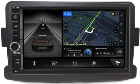 Магнитола в штатное место 2 din Renault Duster, Sandero 2, Logan 2, Kaptur, Dokker 2012-2022 Canbox M-Line 5601-RP-RNDS-08 на Android 10 (4G-SIM, 2/32, DSP, IPS) С крутилкой