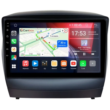 Штатная магнитола Hyundai ix35, Tucson 2 2009-2015 (для авто с камерой) Canbox GT9-9180 2/32 Android 10 (IPS, DSP, CarPlay)