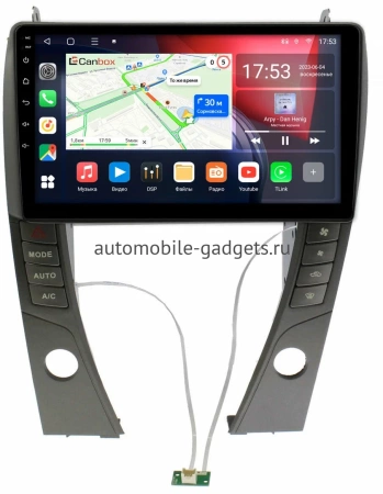 Штатная магнитола Lexus ES 5 2006-2012 (для авто с монитором) Canbox L-Line 4167-9-6968 на Android 10 (4G-SIM, 3/32, TS18, DSP, QLed)