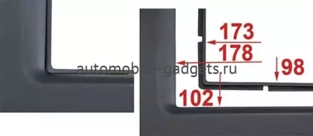 Incar RDT-N01 переходная рамка для установки автомагнитолы 2DIN в DATSUN on-DO, mi-DO 2014+