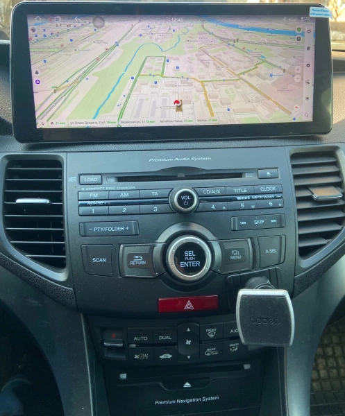 Штатная магнитола Honda Accord 8 2007-2015 12.3 дюйма Canbox H-Line 7810-0299 на Android 10 (4G-SIM, 8/256, DSP, QLed) BMW Style