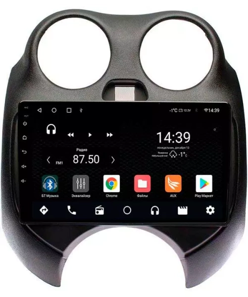 NaviPilot DROID10M штатная магнитола для Nissan March, Micra (K13) 2010-2013 на Android 10 с 4Gb, DSP, 4G