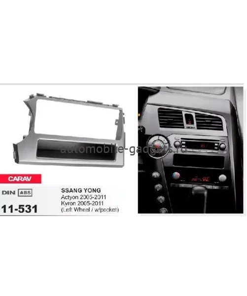 Переходная рамка CARAV 11-531 SSANG YONG Actyon, Kyron 2005-2011 / только для а/м с рулем слева