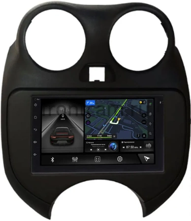 Магнитола в штатное место 2 din Nissan March (K13) 2013-2024 Canbox 2/32 на Android 10 (GT7-RP-11-295-384) (IPS, DSP, CarPlay)