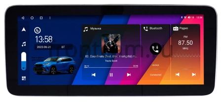 Штатная магнитола Dodge Avenger, Caliber, Challenger, Charger, Dakota, Durango, Journey, Magnum, Nitro, RAM 12.3 дюйма Canbox GT1232-0503 на Android 10 (CarPlay, 2/32, DSP, QLed) Mercedes Style