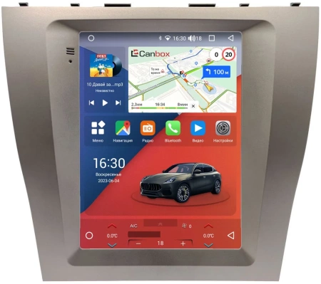 Toyota Camry XV40 2006-2011 (с климат-контролем) Canbox H-Line (Tesla style) 9.7 дюймов 4/32 5621-1312-95 на Android 10 (4G-SIM, DSP, QLed)