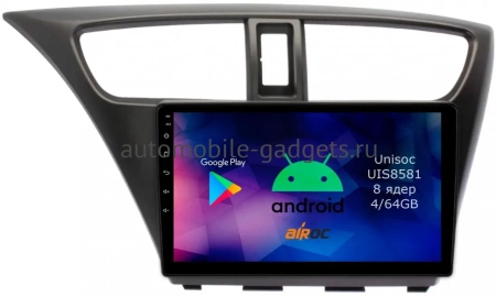 Airoc RM-1901 Штатная магнитола для Honda Civic 9 5D 2011-2015 на Android 12 с 4GB, DSP, 4G