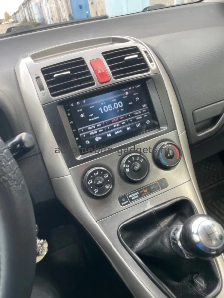 Магнитола в штатное место 2 din Toyota Auris 2006-2012 Canbox EVO 5822-RP-TYAU15XB-176 на Android 14 (4G-SIM, 8/256, DSP, QLed, AI, 360) (173х98)
