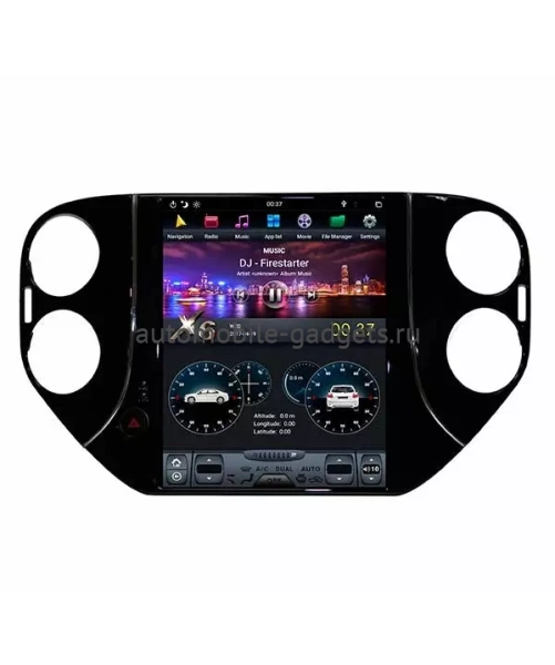 Carmedia ZF-1081-DSP ("Тесла-стиль") штатная магнитола для  Volkswagen Tiguan (2008-2016) на Android 9.0 c 4GB, DSP