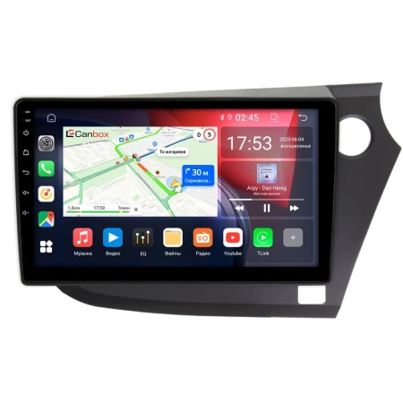 Honda Insight 2 2009-2014 (правый руль) Canbox GT9-304 2/32 на Android 10 (IPS, DSP, CarPlay)
