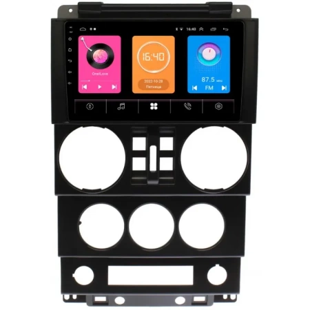 Штатная магнитола Jeep Wrangler 3 (JK) 2007-2010 (4 двери) OEM RK9-023 на Android 10 (CarPlay, AHD, 1/32)