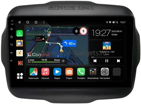 Jeep Renegade 2014-2025 Canbox M-Line 4544-9-629 на Android 10 (4G-SIM, 2/32, DSP, QLed)
