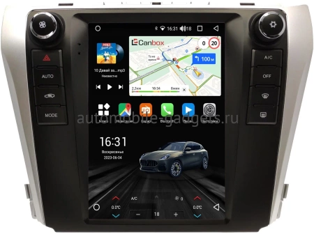 Штатное головное устройство Toyota Camry XV50 2011-2014 (Тип 2) Canbox M-Line (Tesla style) 9.7 дюймов 2/32 5620-A22S18 на Android 10 (4G-SIM, DSP, QLed)