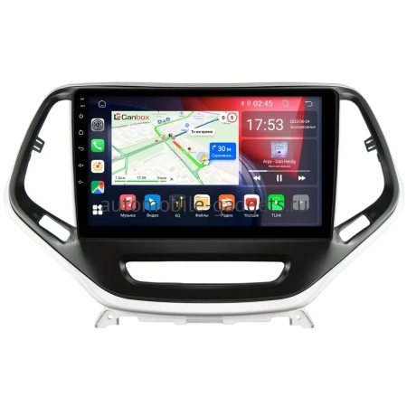 Jeep Cherokee 5 (KL) 2013-2024 Canbox M-Line 4543-10-811 на Android 10 (4G-SIM, 2/32, DSP, QLed)