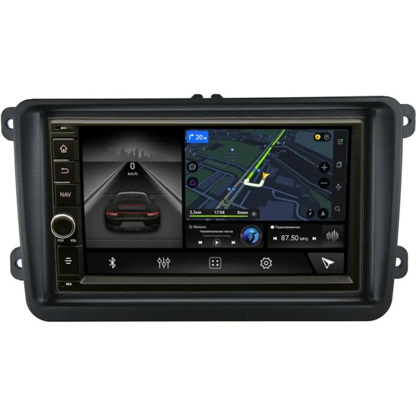 Магнитола в штатное место 2 din Volkswagen Amarok, Caddy, Golf, Passat, Polo Canbox M-Line 5605-RP-VWTRN-22 на Android 10 (4G-SIM, 4/64, DSP, IPS) С крутилкой