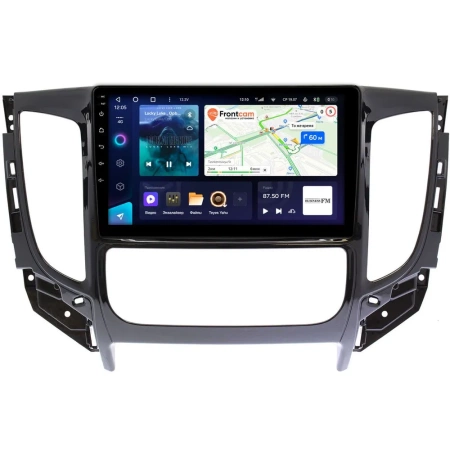 Штатное головное устройство Teyes X1 4G 4/64 9 дюймов RM-9-637 для Mitsubishi L200 5, Pajero Sport 3, Montero Sport 3 2015-2019 (для авто с МКПП, с климат-контролем, глянцевая) на Android 10 (4G-SIM, DSP)