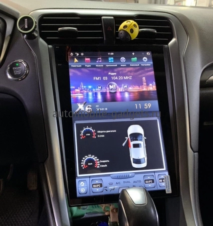 Carmedia ZF-1201-S2-Q6 ("Тесла-Стиль") магнитола 12.1" для Ford Mondeo 5 2014-2019 (SYNC 2) на Android 11, 8GB, DSP, 4G