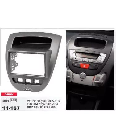Переходная рамка CARAV 11-167 CITROEN / TOYOTA / PEUGEOT (2005-2014)