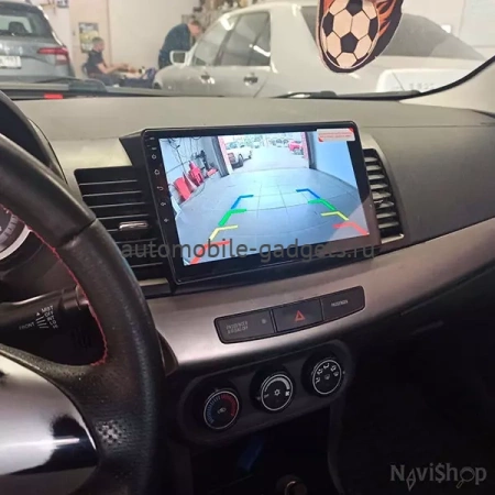 NaviPilot DROID10 ULTRA MAX 360 штатная магнитола для Mitsubishi Lancer X 2007+ на Android 10 с 8Gb, DSP, 4G