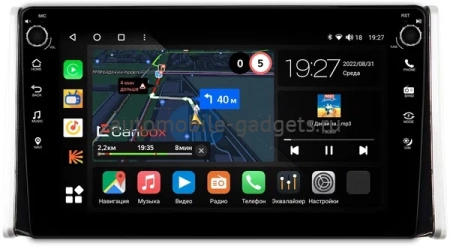 Toyota RAV4 5 (XA50) 2018-2024, Wildlander 2020-2025 (левый руль) Canbox M-Line 7805-1097 на Android 10 (4G-SIM, 2/32, DSP, QLed) С крутилками