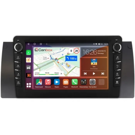 BMW 5 (E39) 1995-2004, X5 (E53) 1999-2006, 7 (E38) 1998-2001 Canbox H-Line 7834-9162 Android 10 (4G-SIM, 6/128, DSP, IPS) С крутилками