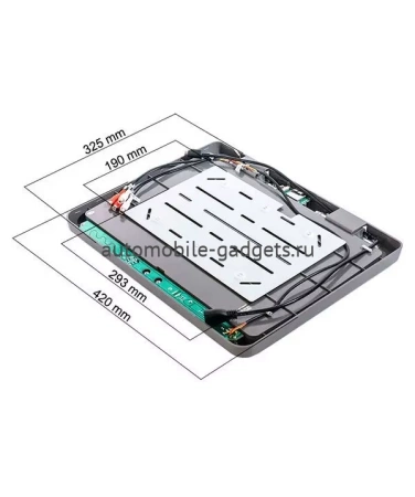Потолочный автомобильный монитор 15,6" со встроенным медиаплеером AVS115MGR (серый)
