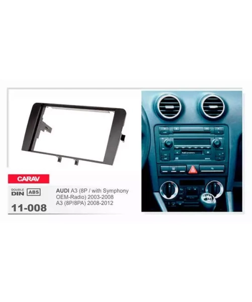 Переходная рамка CARAV 11-008 AUDI A3 (8P) 2003-2008 / A3 (8P/8PA) 2008-2012
