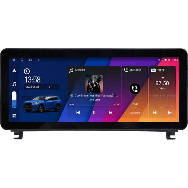 BMW Z4 2 (E89) 2009-2017 12.3 дюйма Canbox M-Line 7710-0016 на Android 10 (4G-SIM, 2/32, DSP, QLed) Audi Style