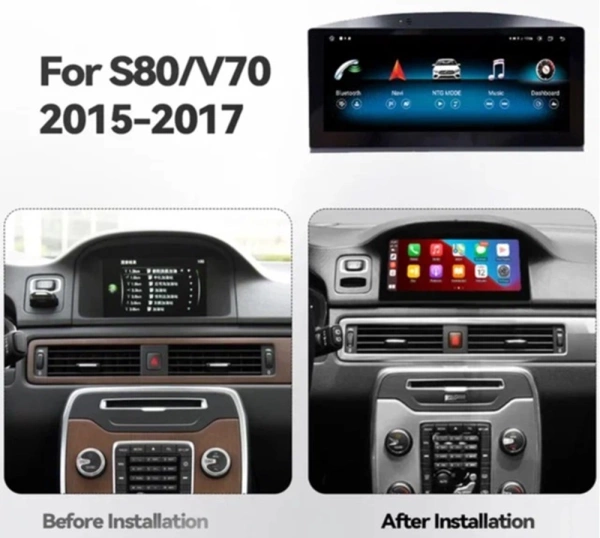 Магнитола для Volvo S80 2015-2017 (рестайлинг) Carmedia JT-V8008 на Android 10, 4Гб+64Гб, CarPlay 