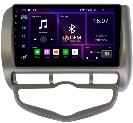 Honda Jazz 2001-2008 (с климат-контролем, левый руль) Canbox RS9-9267 1.5/32 Android 10 (IPS, DSP, CarPlay)