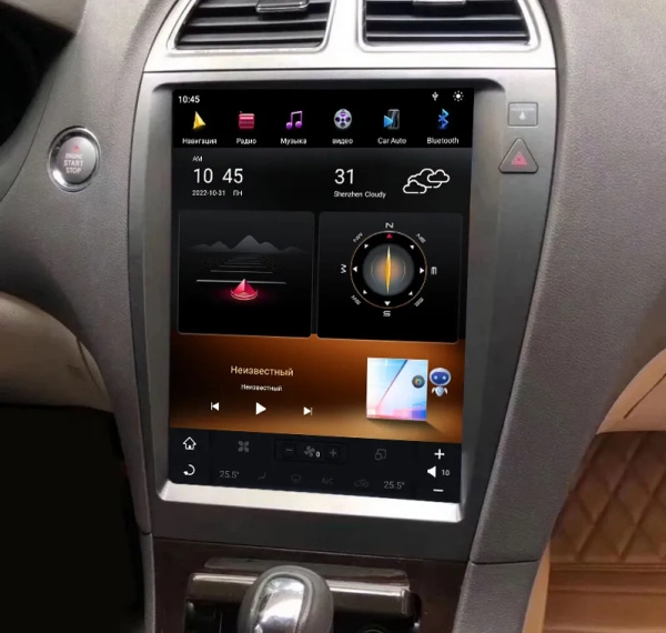 Carmedia ZF-1118-Q6 ("Тесла-стиль") штатная магнитола для Lexus ES 240 (2006-2012) на Android 11 c 8GB, DSP, 4G