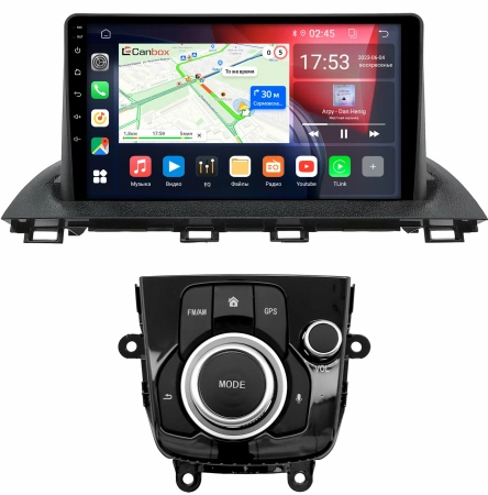 Штатная магнитола Mazda 3 (BM), Axela 3 2013-2019 Canbox GTR9-1277 4/64 Android 10 (IPS, DSP, CarPlay)
