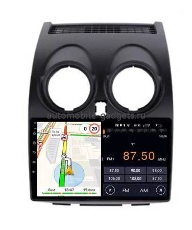NaviPilot DROID10 ULTRA для Nissan Qashqai (J10), Dualis 2007-2014 на Android 10 с 6GB, DSP, 4G