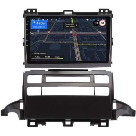 Toyota LC Prado 120 2002-2009 (для авто без оригинального цветного экрана) OEM RK9-1301 на Android 10 (CarPlay, AHD, 1/32)