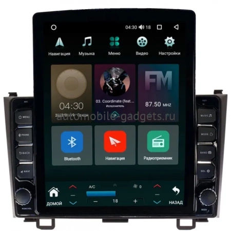 Штатная магнитола Honda CR-V 3 2006-2012 Canbox M-Line 5610-9008 на Android 10 (4G-SIM, 2/32, DSP, QLed, Tesla)