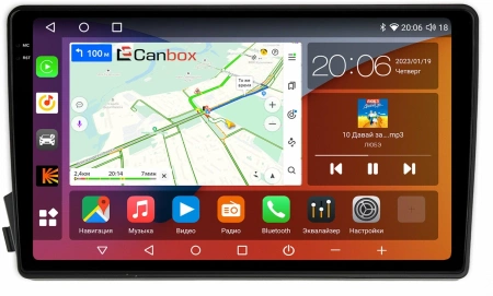 SsangYong Kyron, Korando Sports, Actyon, Actyon Sports 2005-2017 Canbox H-Line 2K 4180-9-770 на Android 10 (4G-SIM, 4/32, DSP, QLed)