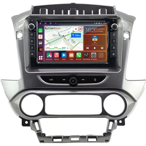 Штатная магнитола Chevrolet Tahoe, Suburban 2014-2020 (серая, глянцевая) Canbox M-Line 7821-9-2128 на Android 10 (4G-SIM, 2/32, DSP, IPS) С крутилками