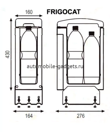 Автохолодильник термоэлектрический Indel B FRIGOCAT 24V