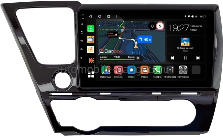 Штатная магнитола Canbox M-Line 4542-9-0131 для Honda Civic 9 4D 2013-2017 (глянцевая, левый руль, седан) на Android 10 (4G-SIM, 4/64, DSP, QLed)