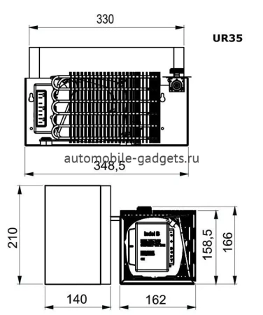 Автохолодильник Indel B UR35 (для термоящика MAN TGA)