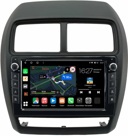 Mitsubishi ASX, Outlander Sport, RVR 3 2015-2024 Canbox M-Line 7821-9-1162 на Android 10 (4G-SIM, 2/32, DSP, IPS) С крутилками