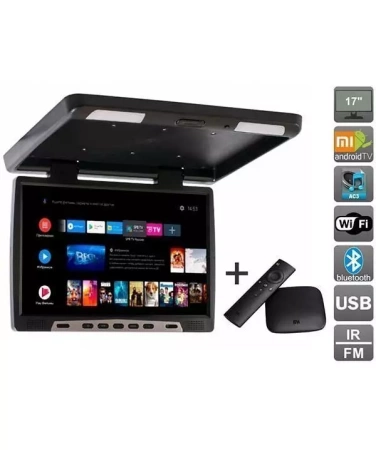 AVS117 (черный) + Xiaomi Mi Box + AV120520DC Потолочный монитор на Android